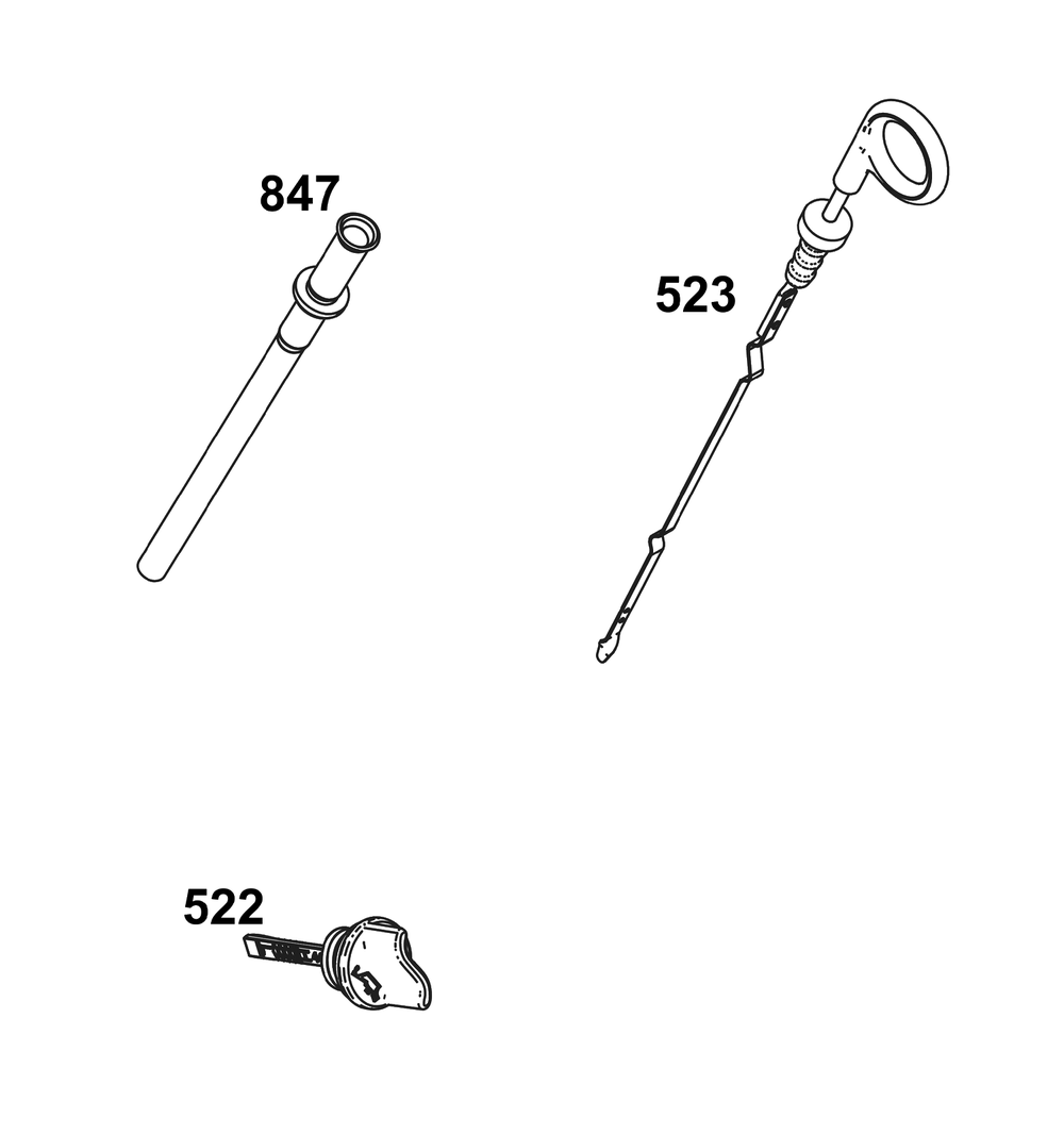 Lubrication Group Diagram and Parts List for 25V337-0065-G1  Briggs and Stratton Engine